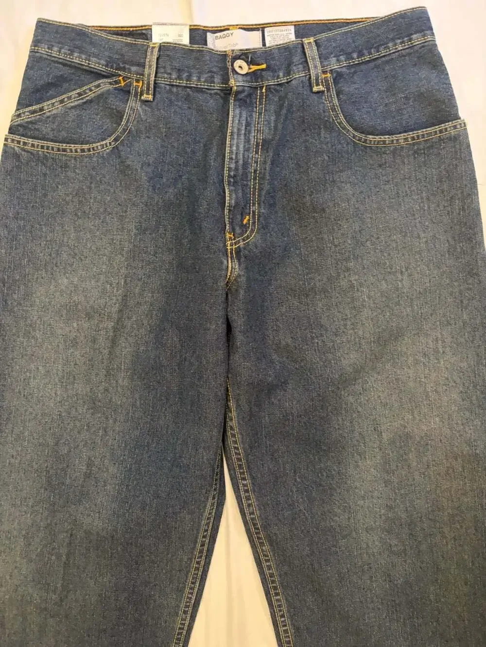 Levi's Silver Tab Jeans Men's 34x32 Blue Dark Wash Baggy Straight Leg NWTs